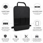 Backseat Car Seat Protector with Mesh Storage Pockets