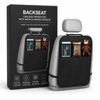 Backseat Car Seat Protector with Mesh Storage Pockets