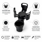 Car Cup Holder with Rotating Mount