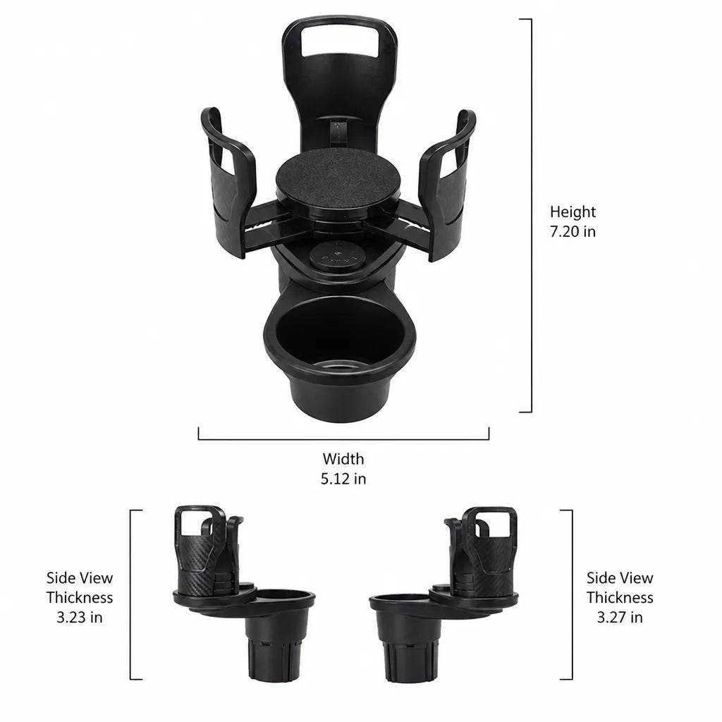 Car Cup Holder with Rotating Mount