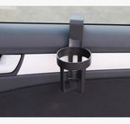 Car Door-Mounted Drink Holder with Clip Attachment