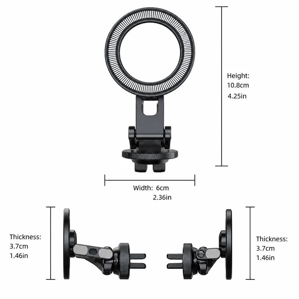 Car Phone Vent Mount with MagSafe Magnetic Attachment