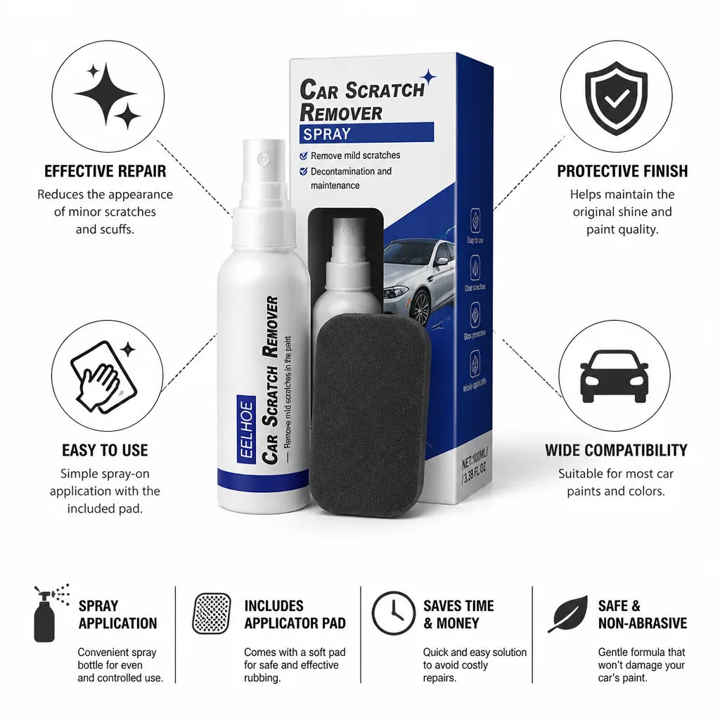 Car Scratch Removal Spray with Applicator Pad