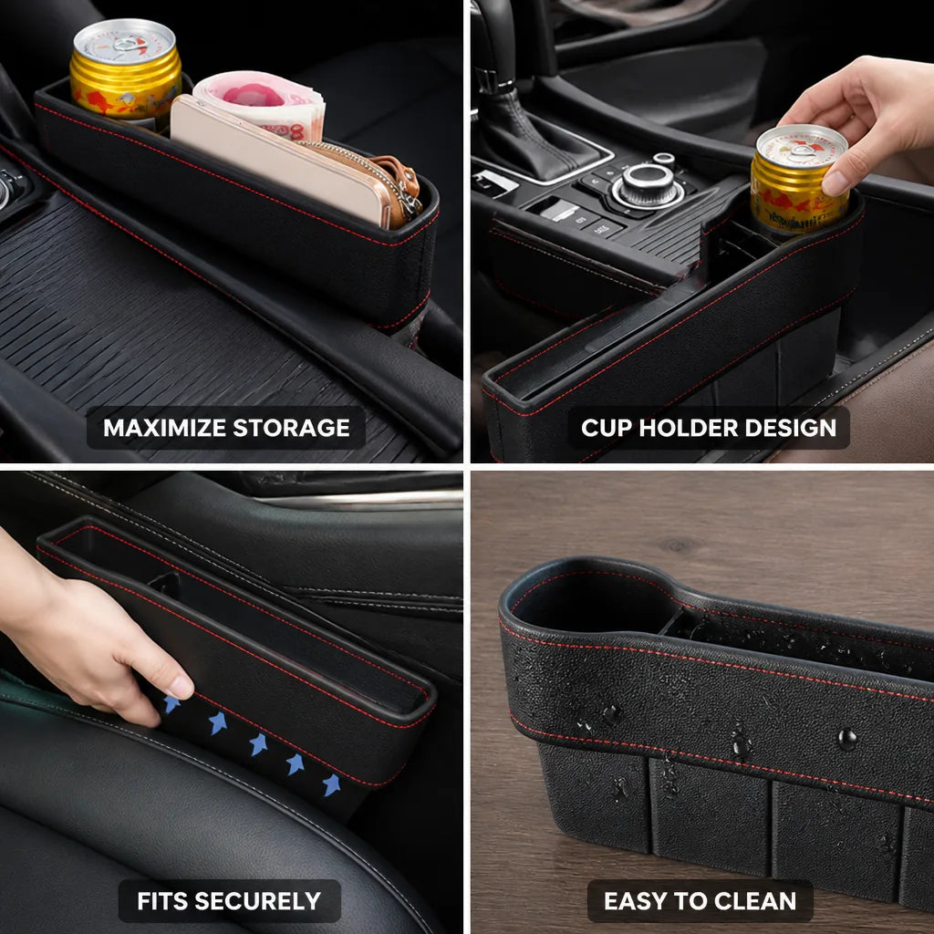 Car Seat Gap Organizer with Cup Holder