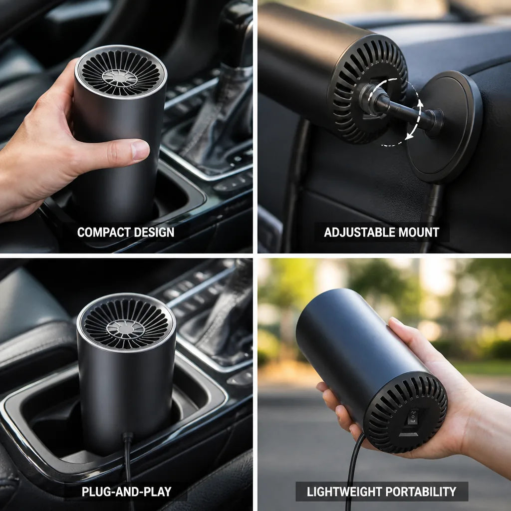 Cup-Shaped Car Hair Dryer