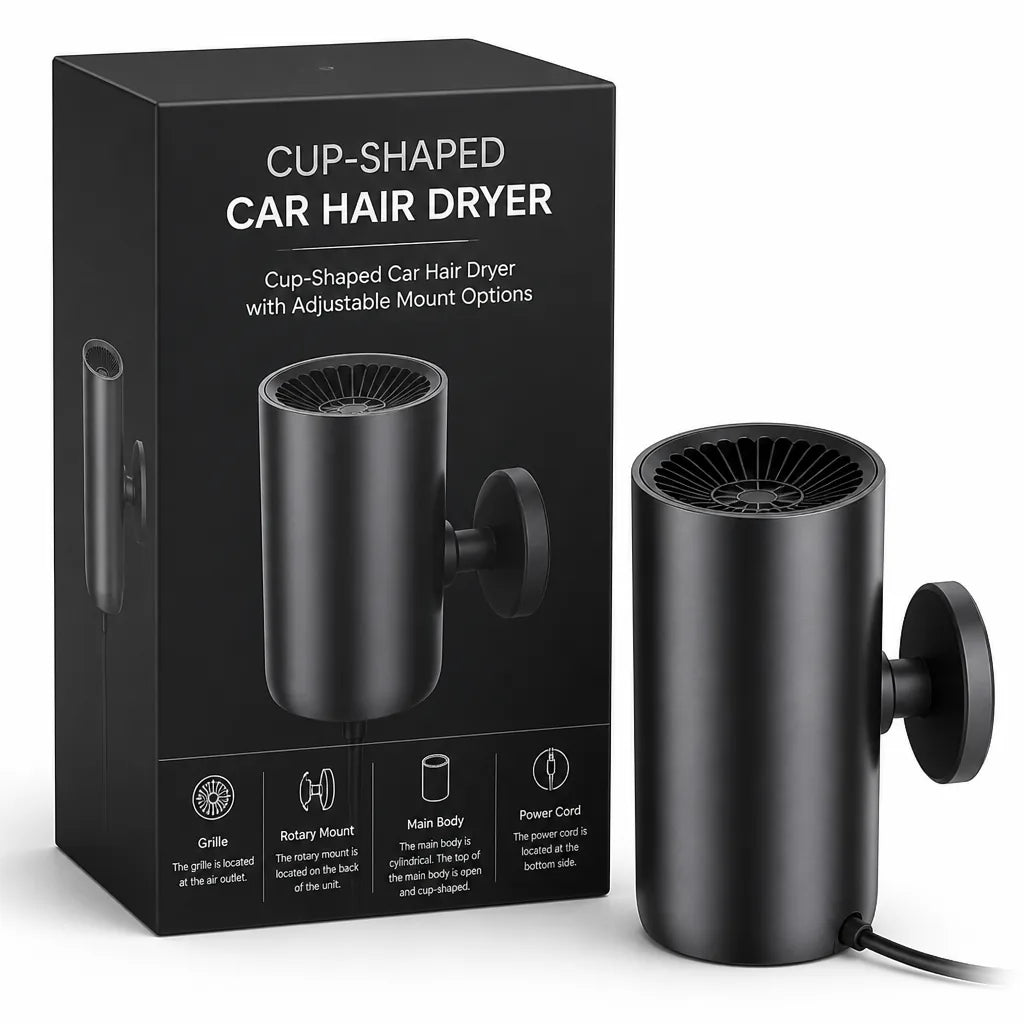 Cup-Shaped Car Hair Dryer