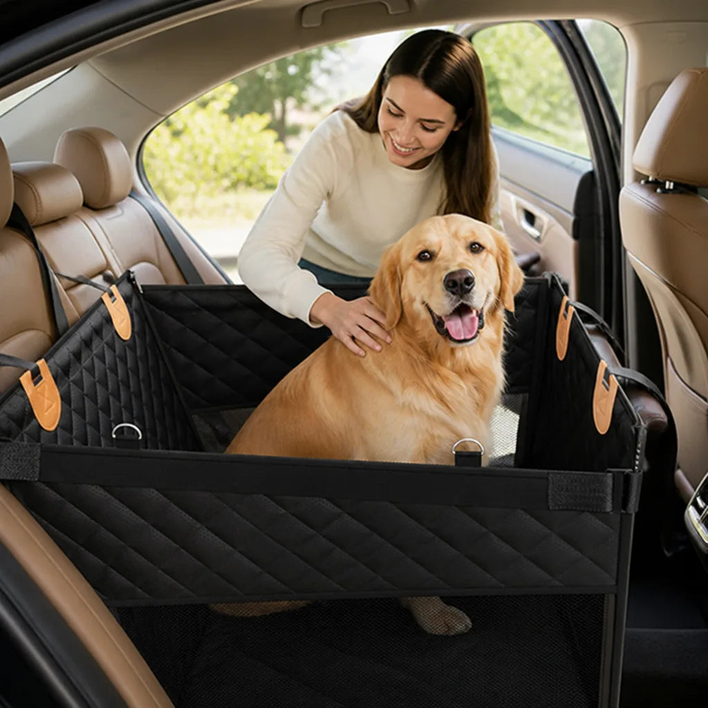 Dog Car Seat Cover with Fastening Straps