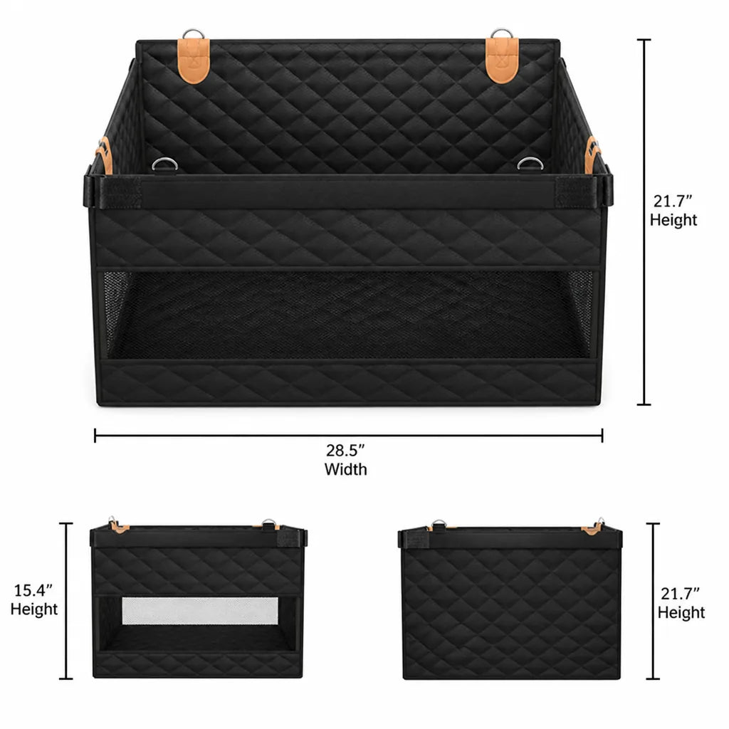 Dog Car Seat Cover with Fastening Straps