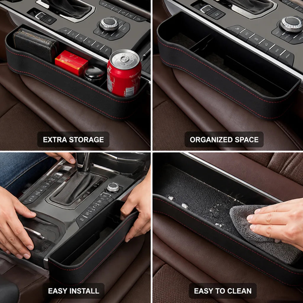 Leather Car Seat Organizer