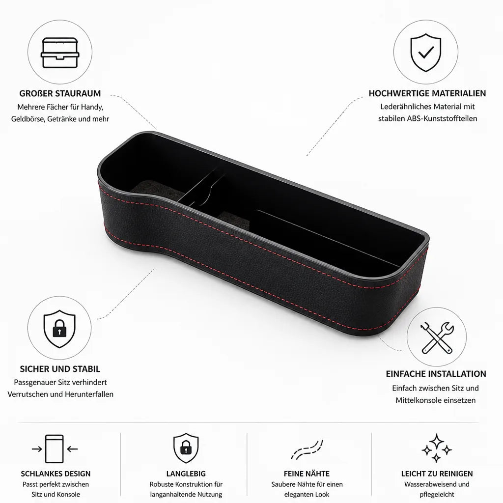Leather Car Seat Organizer