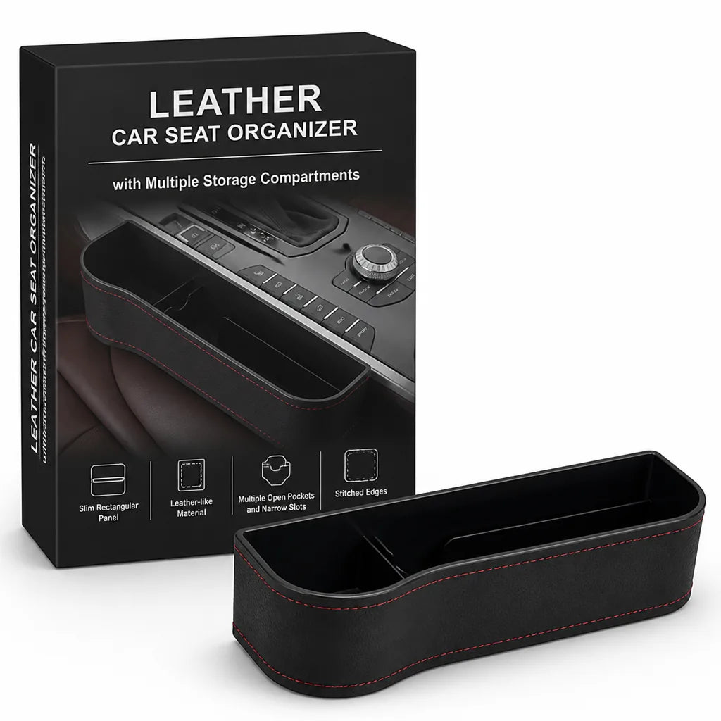 Leather Car Seat Organizer