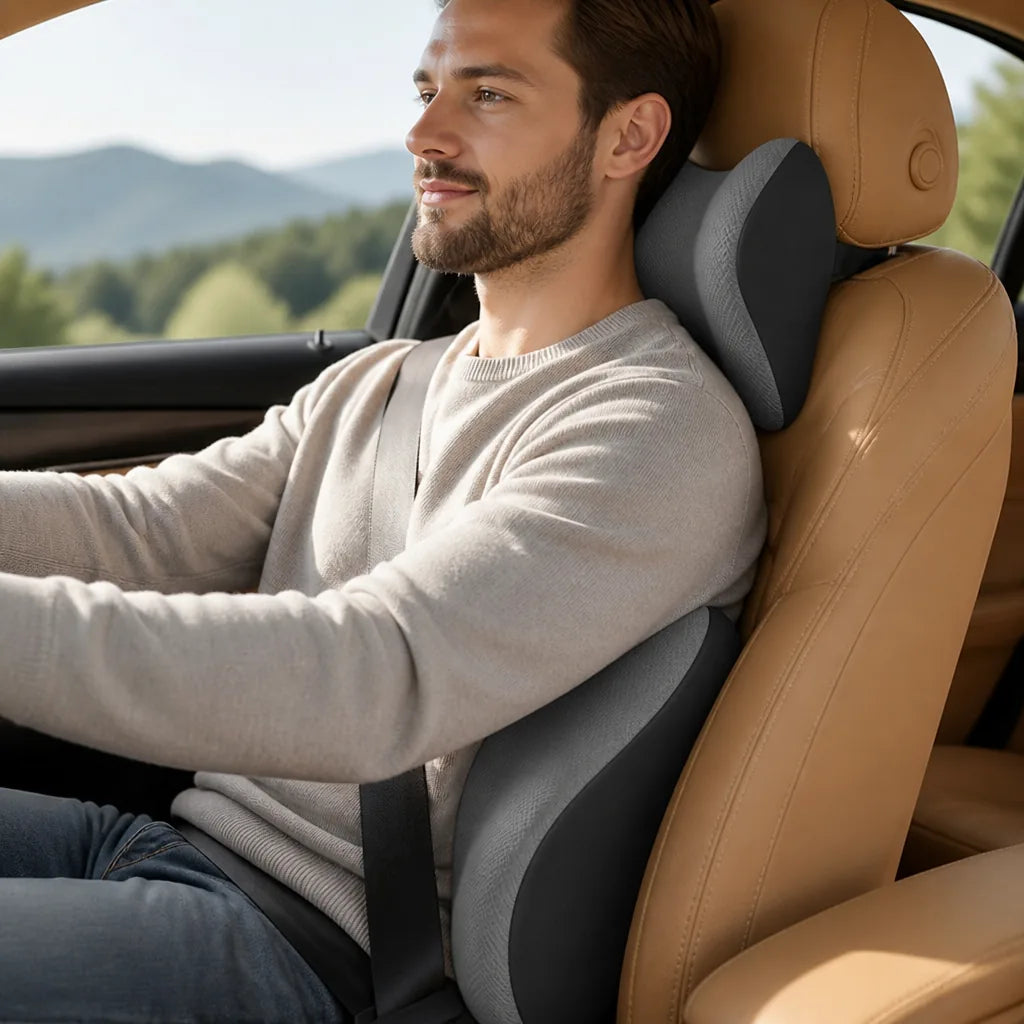 Memory Foam Neck and Lumbar Pillow