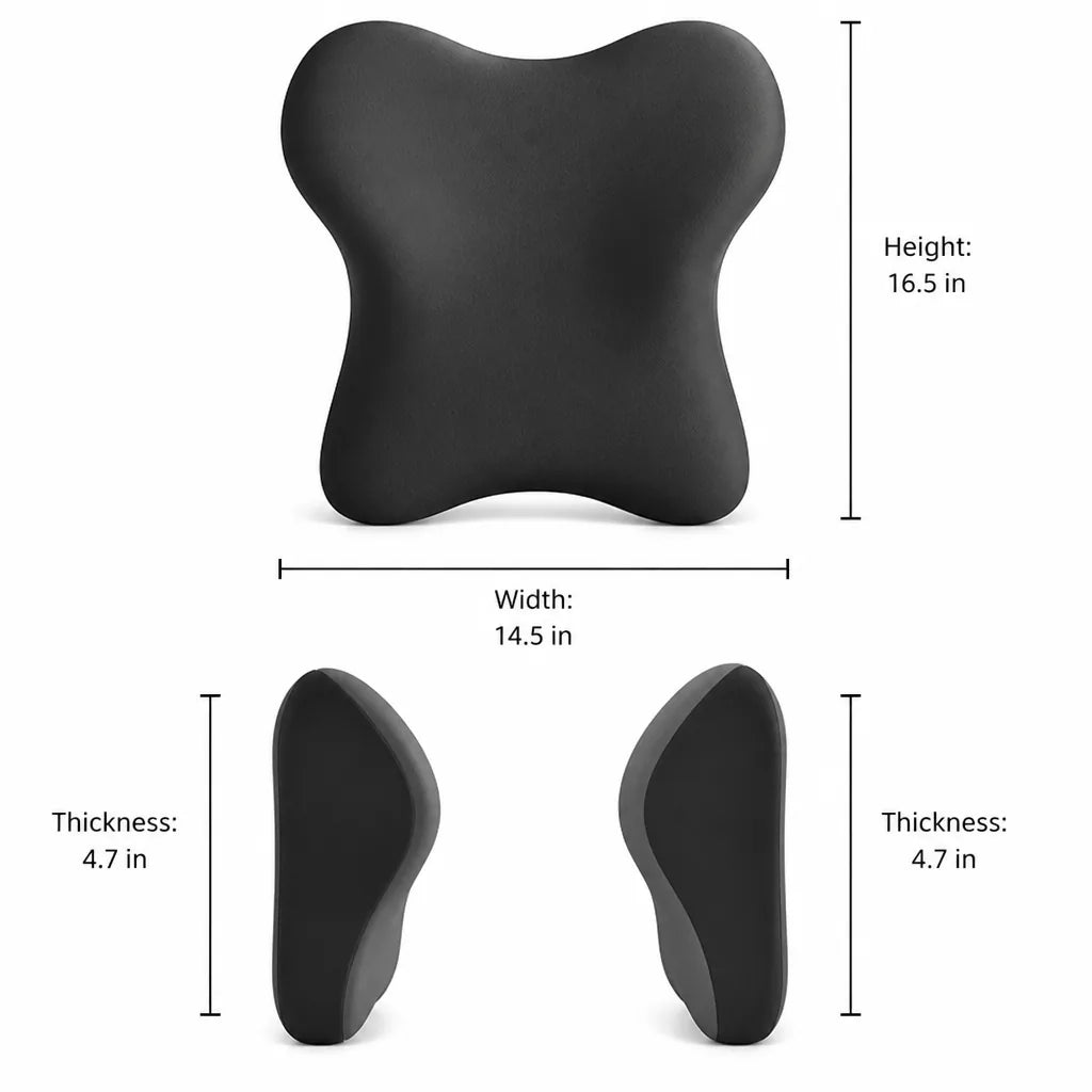 Memory Foam Neck and Lumbar Pillow