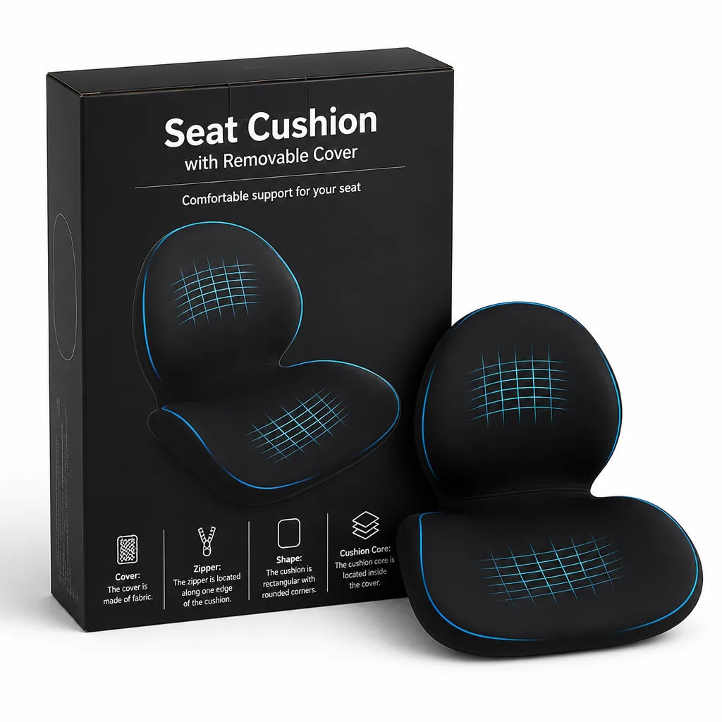 Seat Cushion with Removable Cover