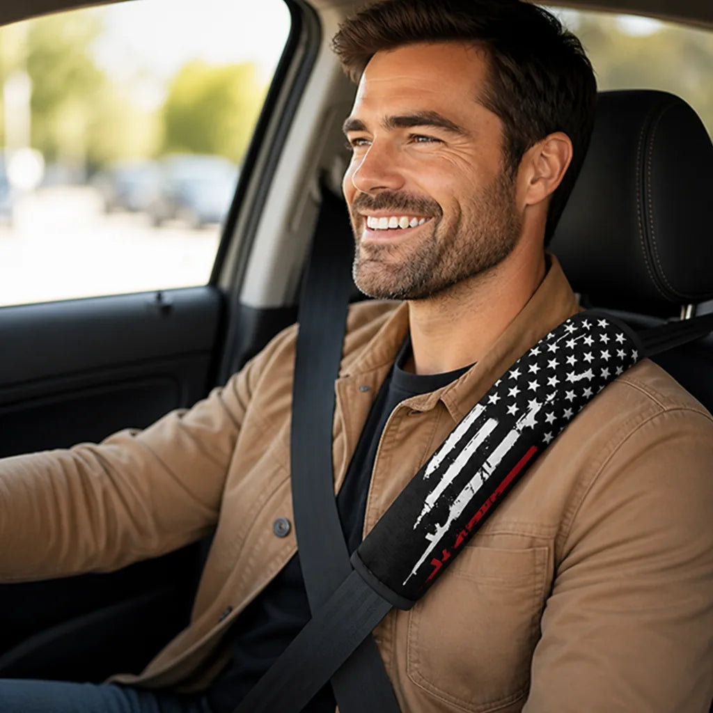 Seatbelt Pad with Hook-and-Loop Closure