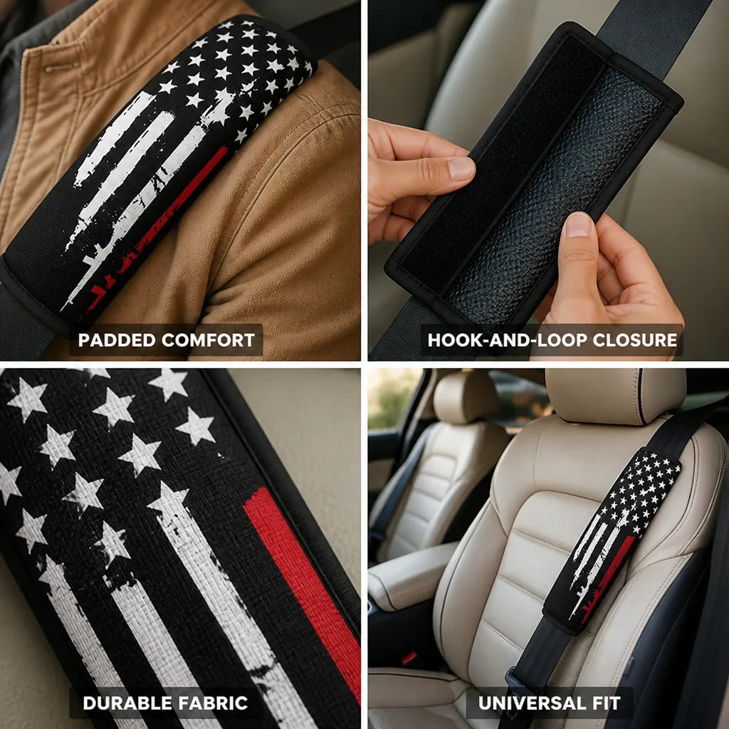 Seatbelt Pad with Hook-and-Loop Closure