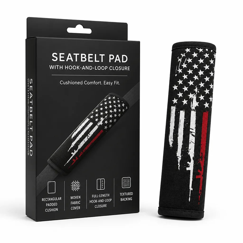 Seatbelt Pad with Hook-and-Loop Closure